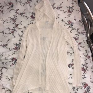 Full Tilt (Tillys) Cream Ribbed Cardigan